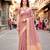 Sangam prints light pink cotton blend woven work traditional saree