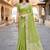 Sangam prints green cotton blend woven work traditional saree