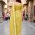 Sangam prints yellow cotton blend woven work traditional saree