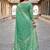 Sangam prints teal cotton blend woven work traditional saree