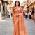 Sangam prints peach cotton blend woven work traditional saree