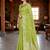 Sangam prints green cotton blend woven work traditional saree