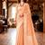 Sangam prints peach cotton blend woven work traditional saree