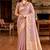 Sangam prints light pink cotton blend woven work traditional saree