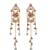 Gold Plated Floral Kashmiri Earrings