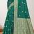 Sangam prints green cotton blend woven work traditional saree