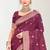 Sangam prints pink cotton blend woven work traditional saree