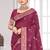Sangam prints pink cotton blend woven work traditional saree