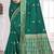 Sangam prints teal green cotton blend woven work traditional saree