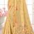 Sangam prints yellow cotton blend woven work traditional saree