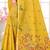 Sangam prints yellow cotton blend woven work traditional saree