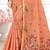 Sangam prints peach cotton blend woven work traditional saree
