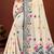 Sangam prints grey cotton blend woven work traditional saree