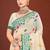 Sangam prints green cotton blend woven work traditional saree