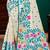 Sangam prints sky blue cotton blend woven work traditional saree