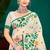 Sangam prints green cotton blend woven work traditional saree