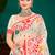 Sangam prints red cotton blend woven work traditional saree