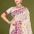 Sangam prints purple cotton blend woven work traditional saree