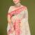 Sangam prints red cotton blend woven work traditional saree