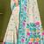 Sangam prints sky blue cotton blend woven work traditional saree