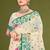 Sangam prints green cotton blend woven work traditional saree