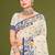 Sangam prints navy blue cotton blend woven work traditional saree
