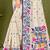 Sangam prints navy blue cotton blend woven work traditional saree