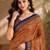 sangam prints rust orange pashmina silk blend woven work traditional saree