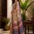 sangam prints cream multicolor pashmina silk blend woven work traditional saree