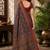 sangam prints navy blue pashmina silk blend woven work traditional saree