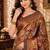 sangam prints charcoal grey pashmina silk blend woven work traditional saree