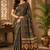 sangam prints bottle green pashmina silk blend woven work traditional saree