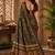 sangam prints bottle green pashmina silk blend woven work traditional saree