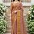 Sangam prints dusty rose cotton blend woven work traditional saree