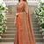 Sangam prints peach cotton blend woven work traditional saree