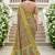 Sangam prints sage green cotton blend woven work traditional saree