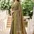 Sangam prints sage green cotton blend woven work traditional saree