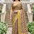Sangam prints beige cotton blend woven work traditional saree
