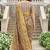 Sangam prints beige cotton blend woven work traditional saree