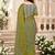 Sangam prints mint green cotton blend woven work traditional saree