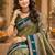 sangam prints sage green soft silk blend woven work traditional saree
