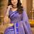 sangam prints periwinkle blue soft silk blend woven work traditional saree