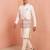 Men banarasi silk kurta and satin jacket set