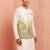 Men banarasi silk kurta and satin jacket set
