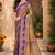 sangam prints taupe gold soft silk blend woven work traditional saree