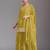 lemon green chinon silk semi stitched wedding suits