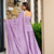 Mauve purple heavy diamond silk sequins zari & thread embroidered sharara suit set with dupatta