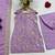 Mauve purple heavy diamond silk sequins zari & thread embroidered sharara suit set with dupatta