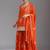 Orange heavy chinon sequins salwar suit set