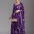 Purple heavy chinon sequins salwar suit set